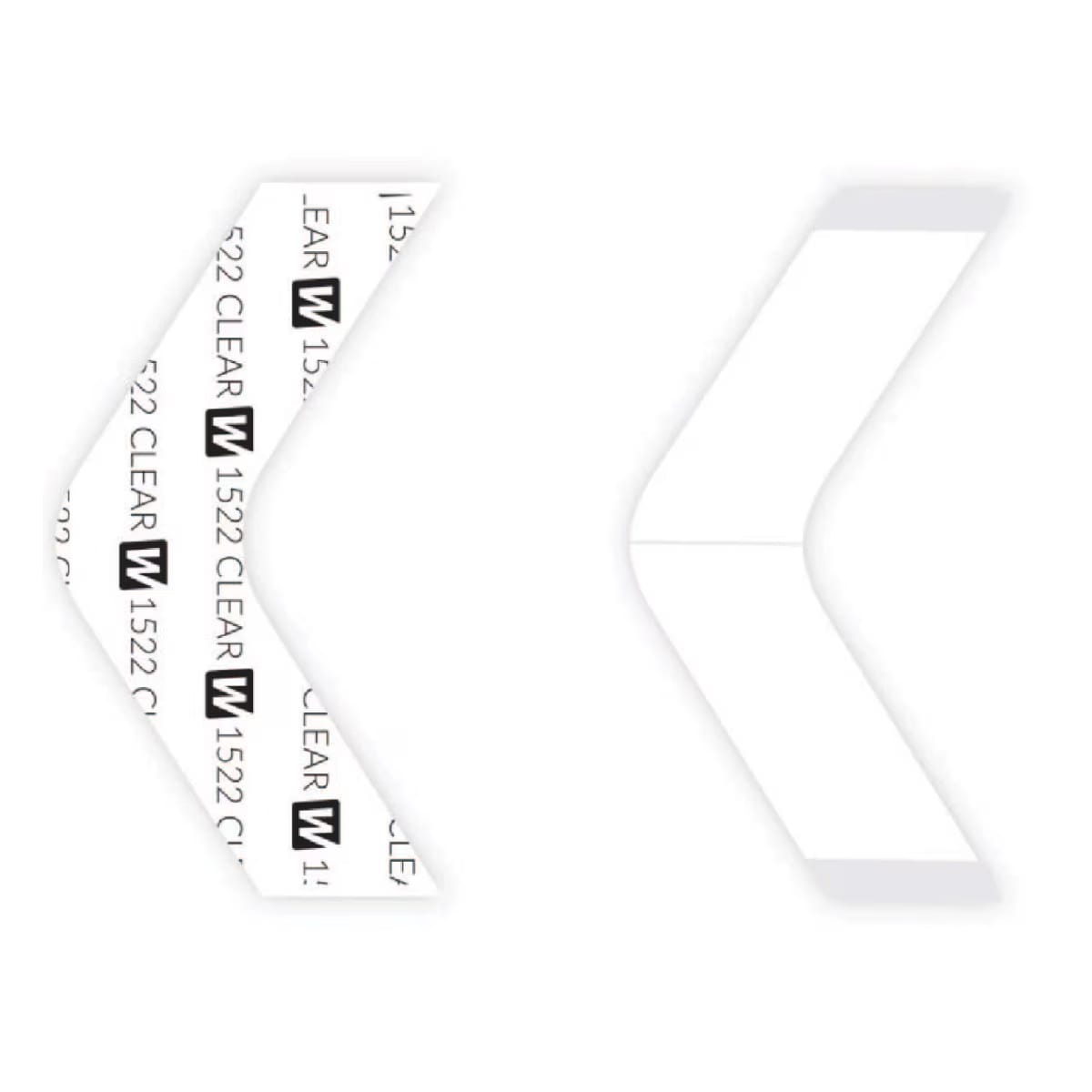 1522 Clear - B Contour, 36pc/Bag