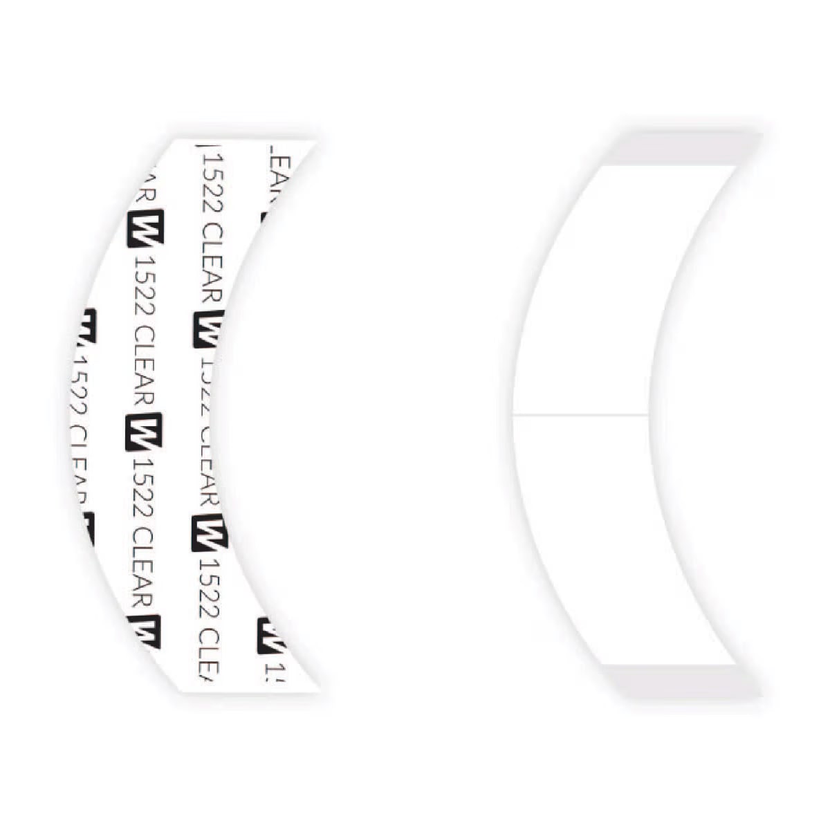 1522 Clear - CC Contour, 36pc/Bag