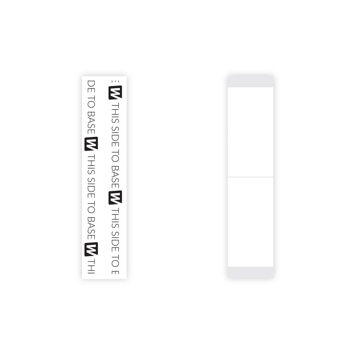 This Side To Base - 3/4" X 3" Strips, 36pc/Bag