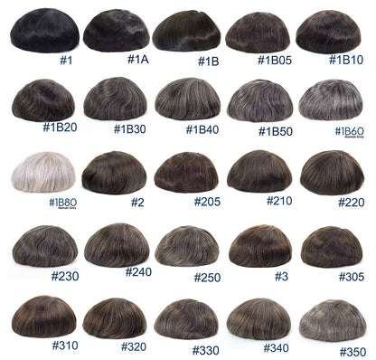HS25-V:  V-looped Human Hair System (Ultra Thin Skin)
