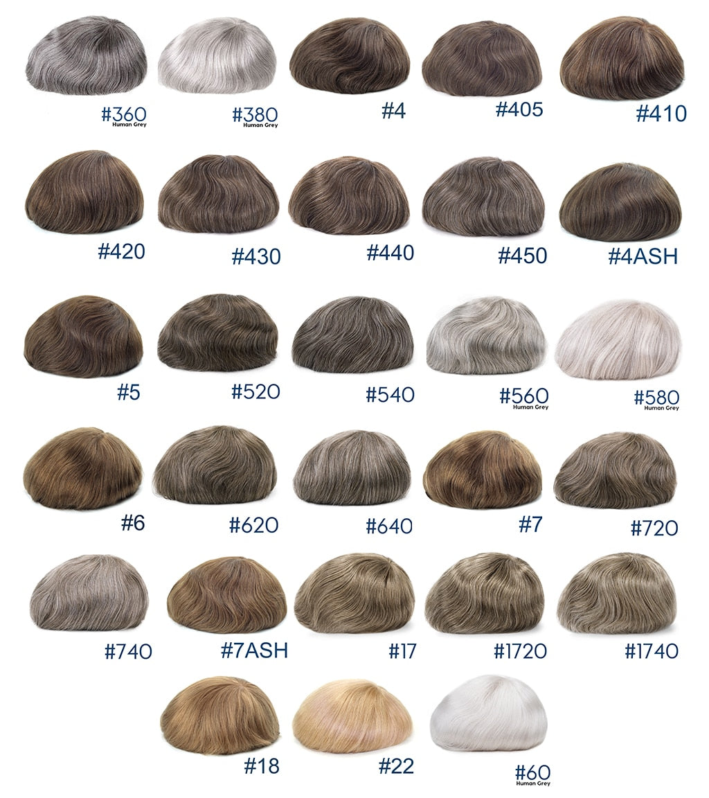 INSEU: Injected Hairpiece With European Virgin Hair (Thin Skin)